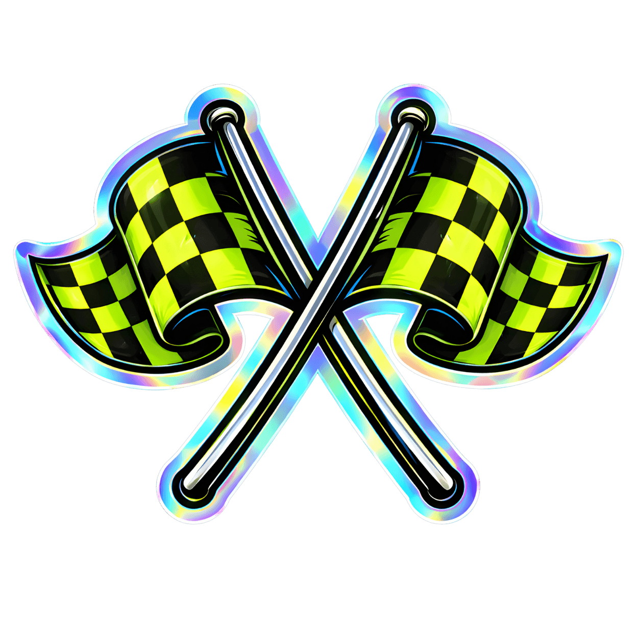 Holographic QR Code Stickers